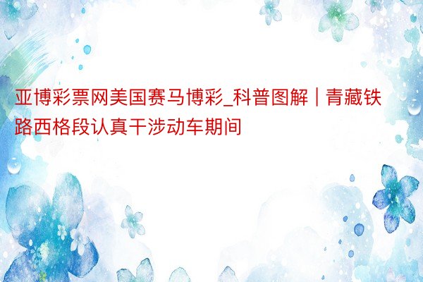 亚博彩票网美国赛马博彩_科普图解 | 青藏铁路西格段认真干涉动车期间